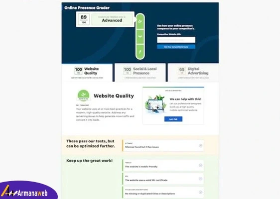 localiq website grader برای حسابرسی رایگان سئو